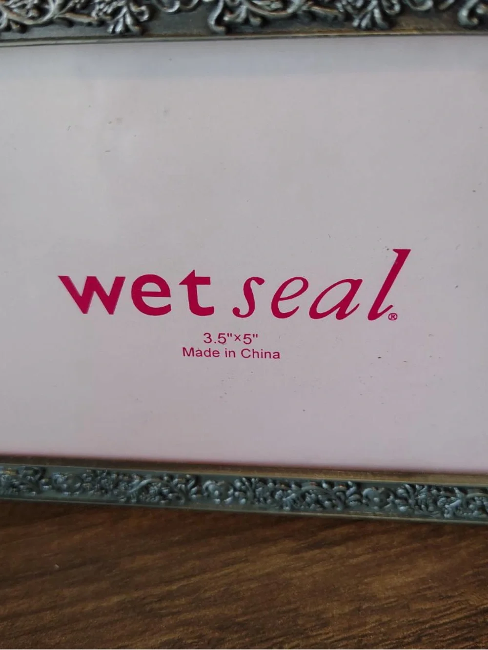 VTG Wet Seal Y2K Pewter Metal Butterfly Floral Picture Frame 3.5x5 Fairy Girly